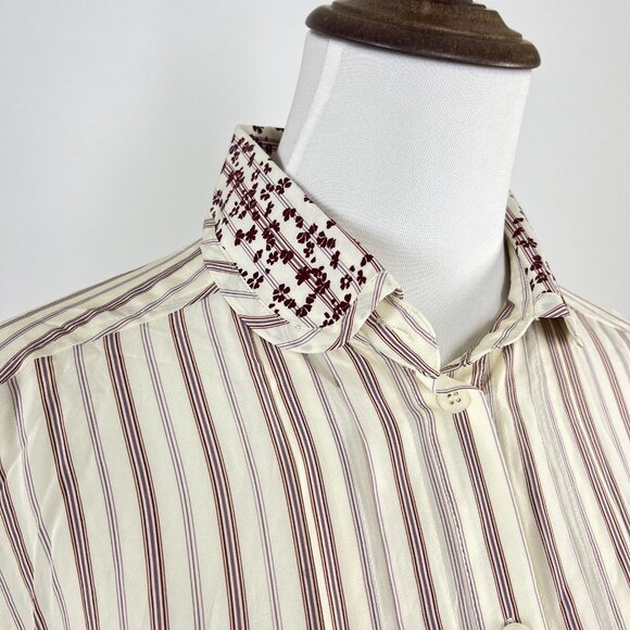 $455 NOWT See By Chloé Floral Stripe Top Blouse Size 38 - Picture 6 of 13